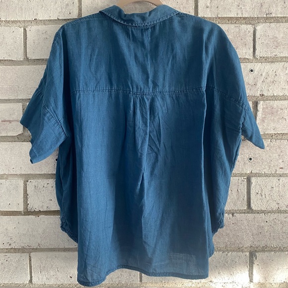 Madewell Denim Daily Shirt, Bright Indigo, Size M - Picture 2 of 7